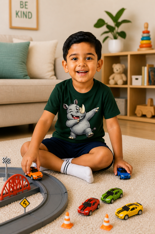 rhino Boy's Crew Neck T-Shirt
