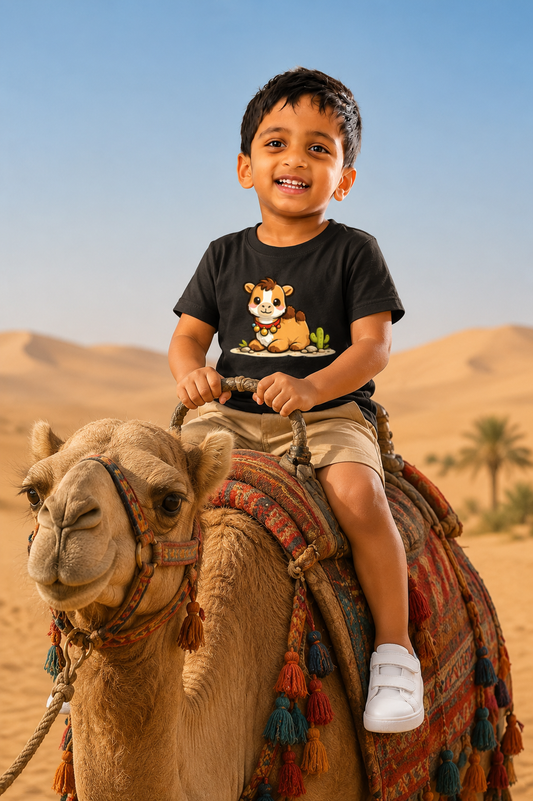 camel funny Boy's Crew Neck T-Shirt