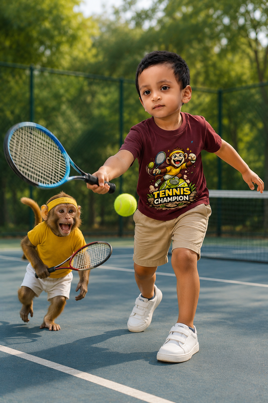 Tennis Champion Boy's Crew Neck T-Shirt
