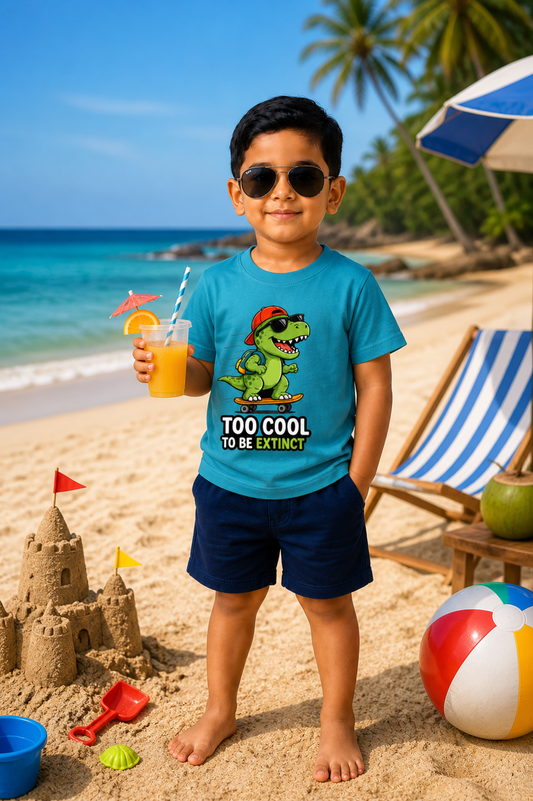too cool to handle Boy's Crew Neck T-Shirt